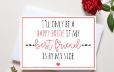 Bridesmaid Proposal Card Best Friend Will You Be My Etsy