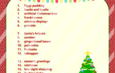 Christmas Word Scramble Printable Christmas Game DIY