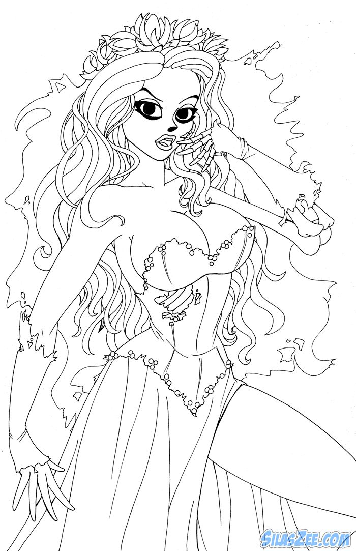 Coloring Pages Free Coloring Pictures Tim Burton Corpse 