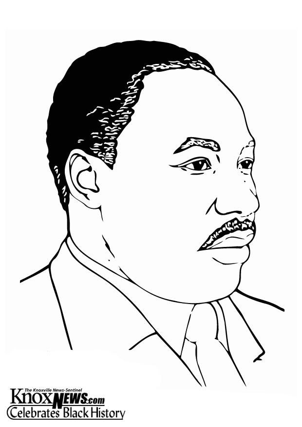 Disegno Da Colorare Martin Luther King Jr Disegni Da 