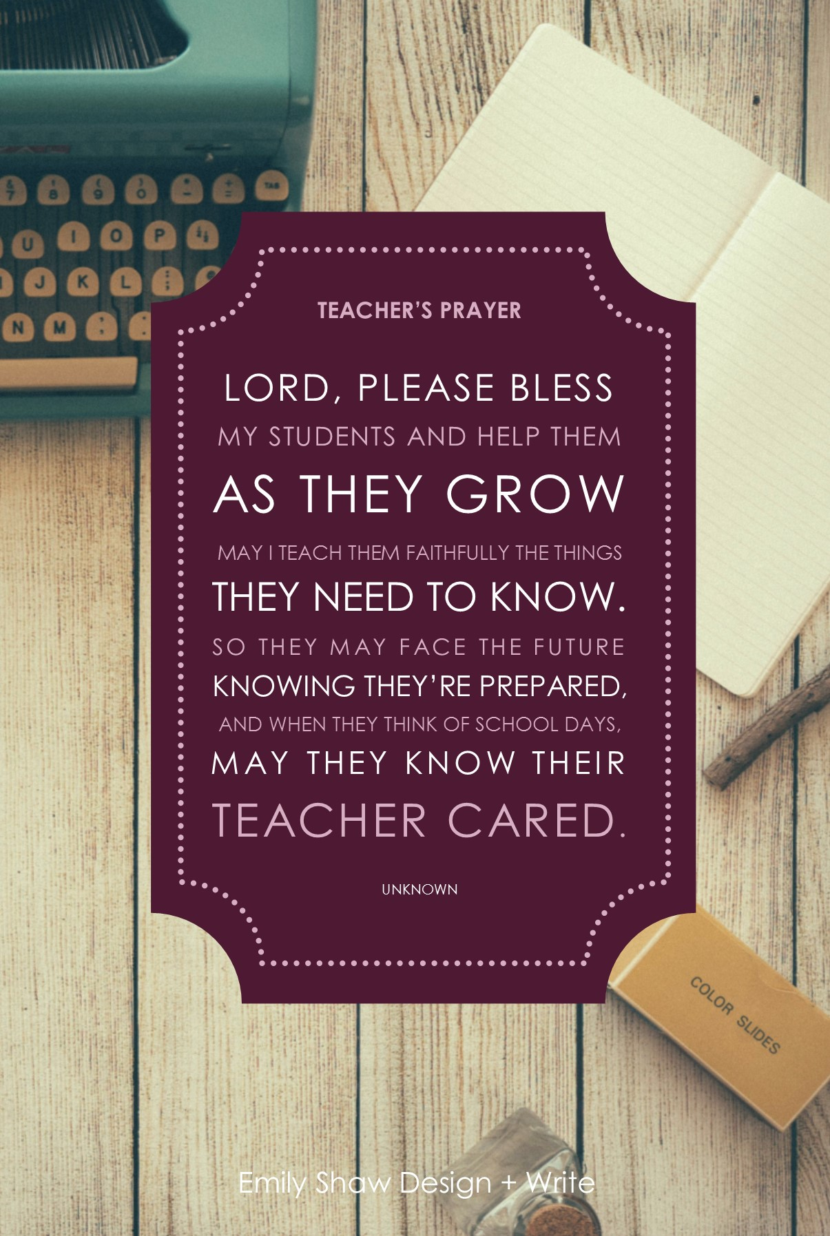 DIY Teacher s Prayer Gift Young Catholic Mums Young 