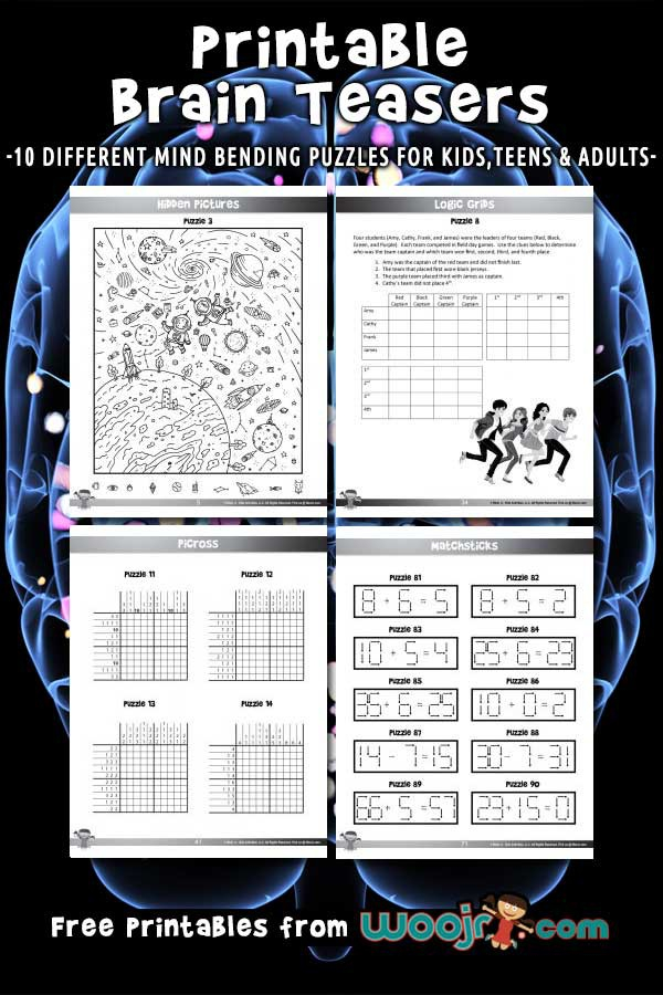 Easy Brain Teasers For Kids Worksheets 99Worksheets