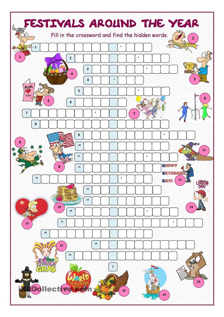 Festivals Around The Year Crossword Puzzle Crossword 