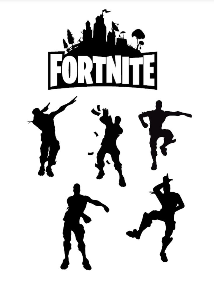 Fortnite Vinyl Decal Set dlcdesigns 9th Birthday 