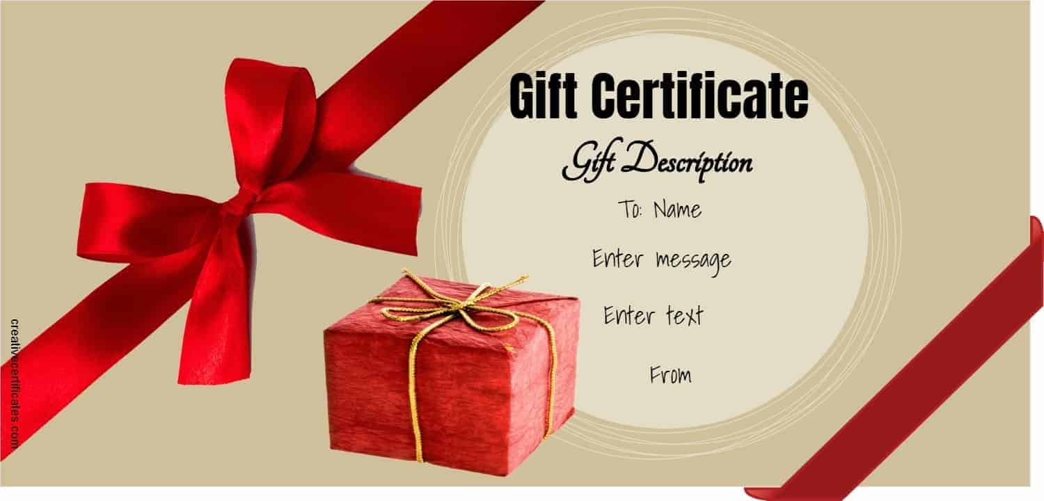 FREE Gift Certificate Template 50 Designs Customize 