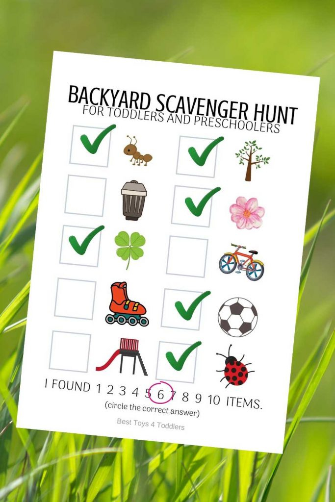 Free Printable Backyard Scavenger Hunt Blessed Beyond A 