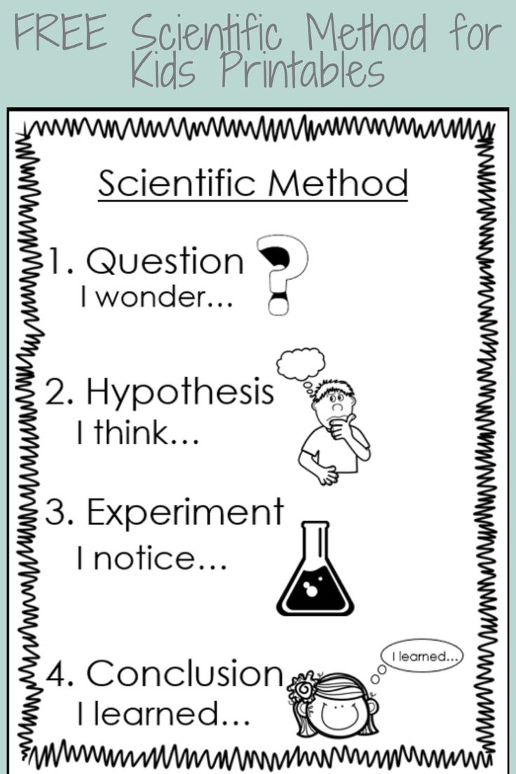 FREE Scientific Method Chart For Kids In 2020 Scientific 