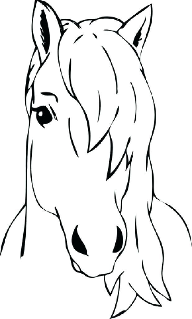 Horse Head Coloring Page Head Coloring Page Blank Face 