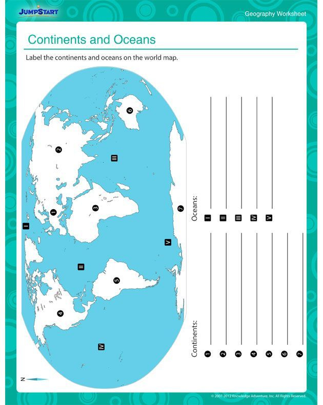 Image Result For Free Printable Worksheets On Continents 