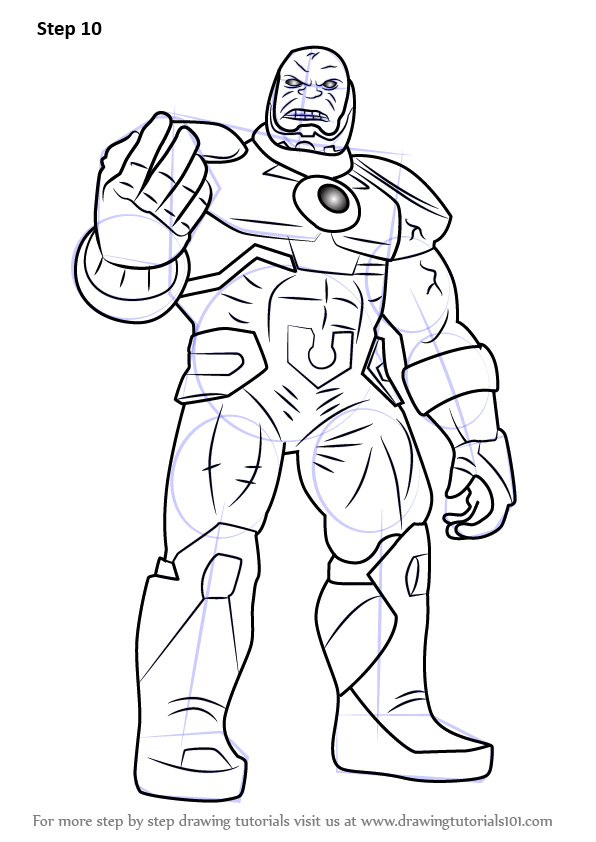 Learn How To Draw New 52 Darkseid DC Comics Step By Step 