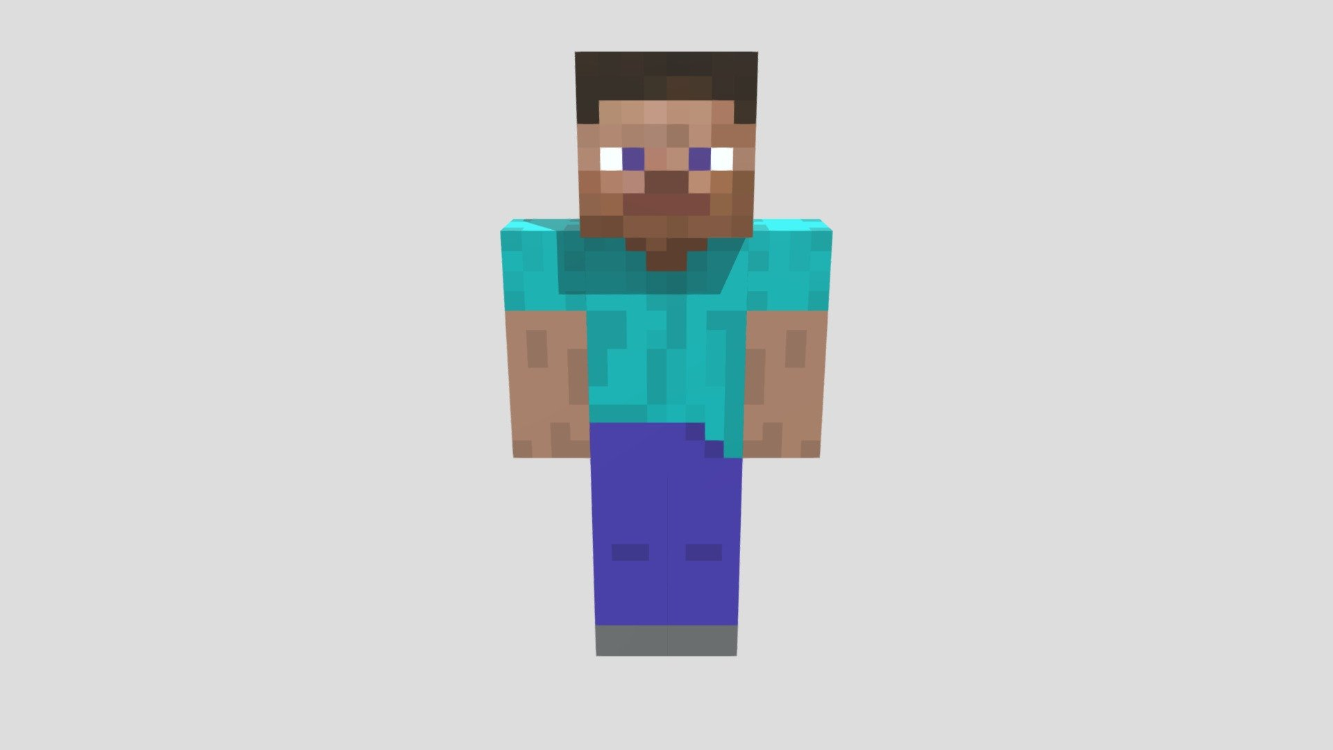 Minecraft Steve Download Free 3D Model By Debmalyab 