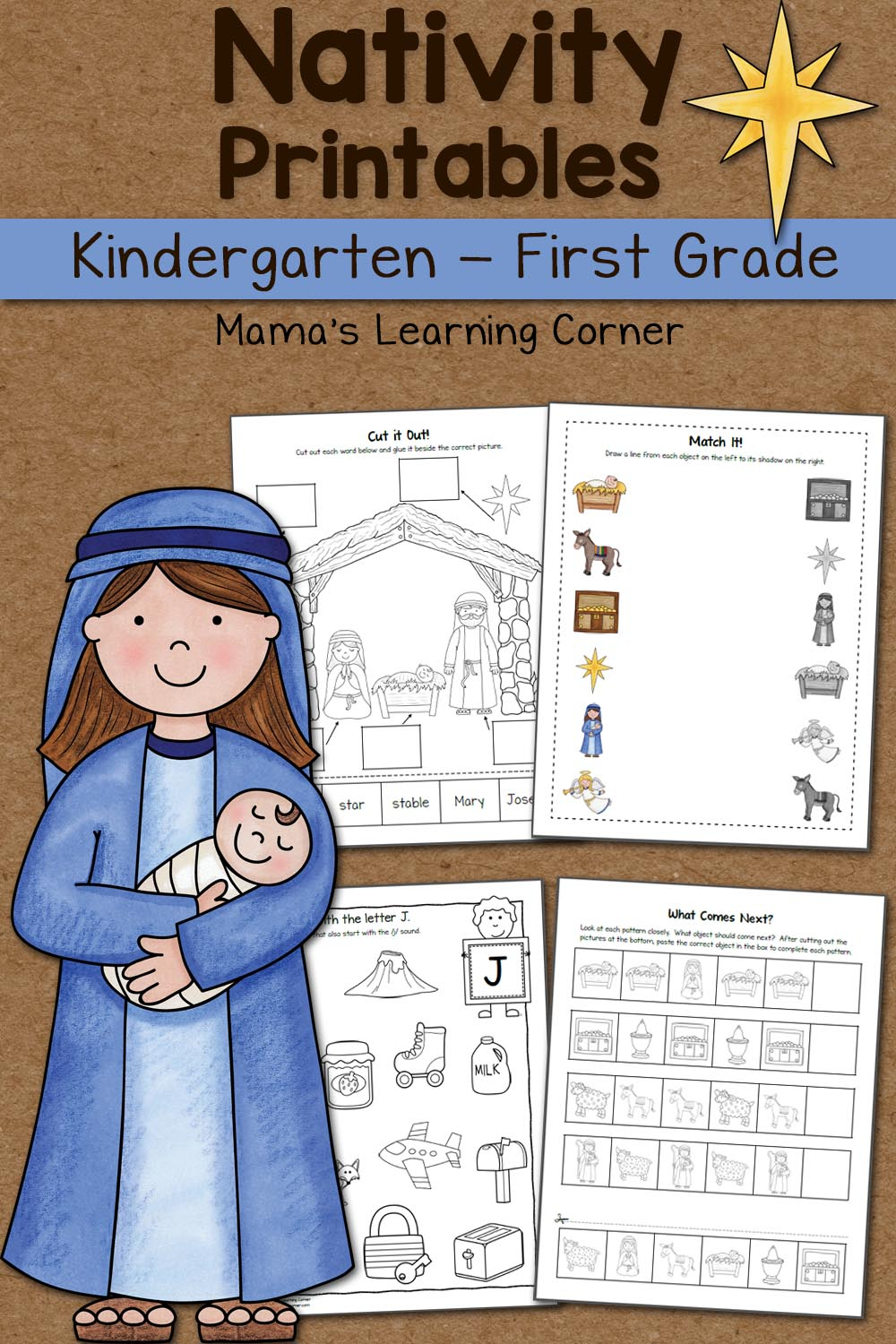 Nativity Worksheet Packet For Kindergarten And First Grade 