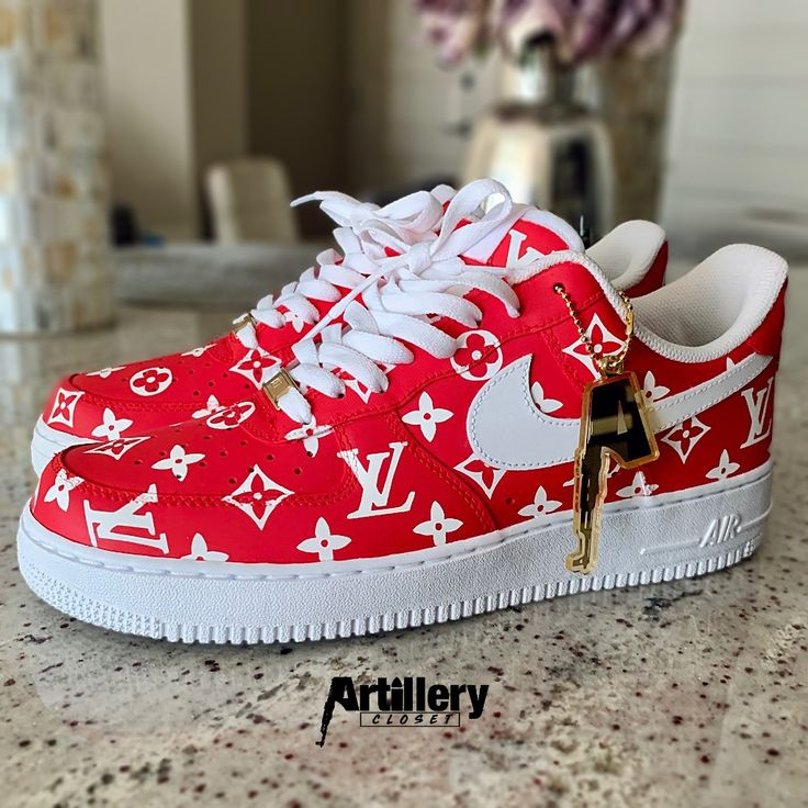 Nike Air Force 1 SUPREME X LV Drop 1 In 2020 Lv Sneakers 