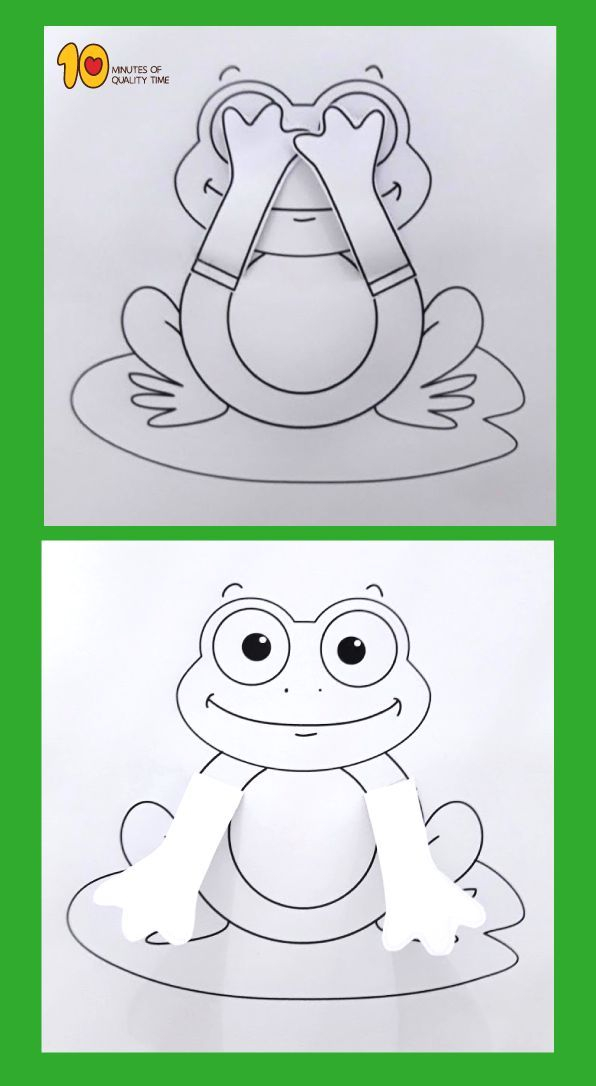 Peekaboo Frog Printable Craft Frog Crafts Preschool 