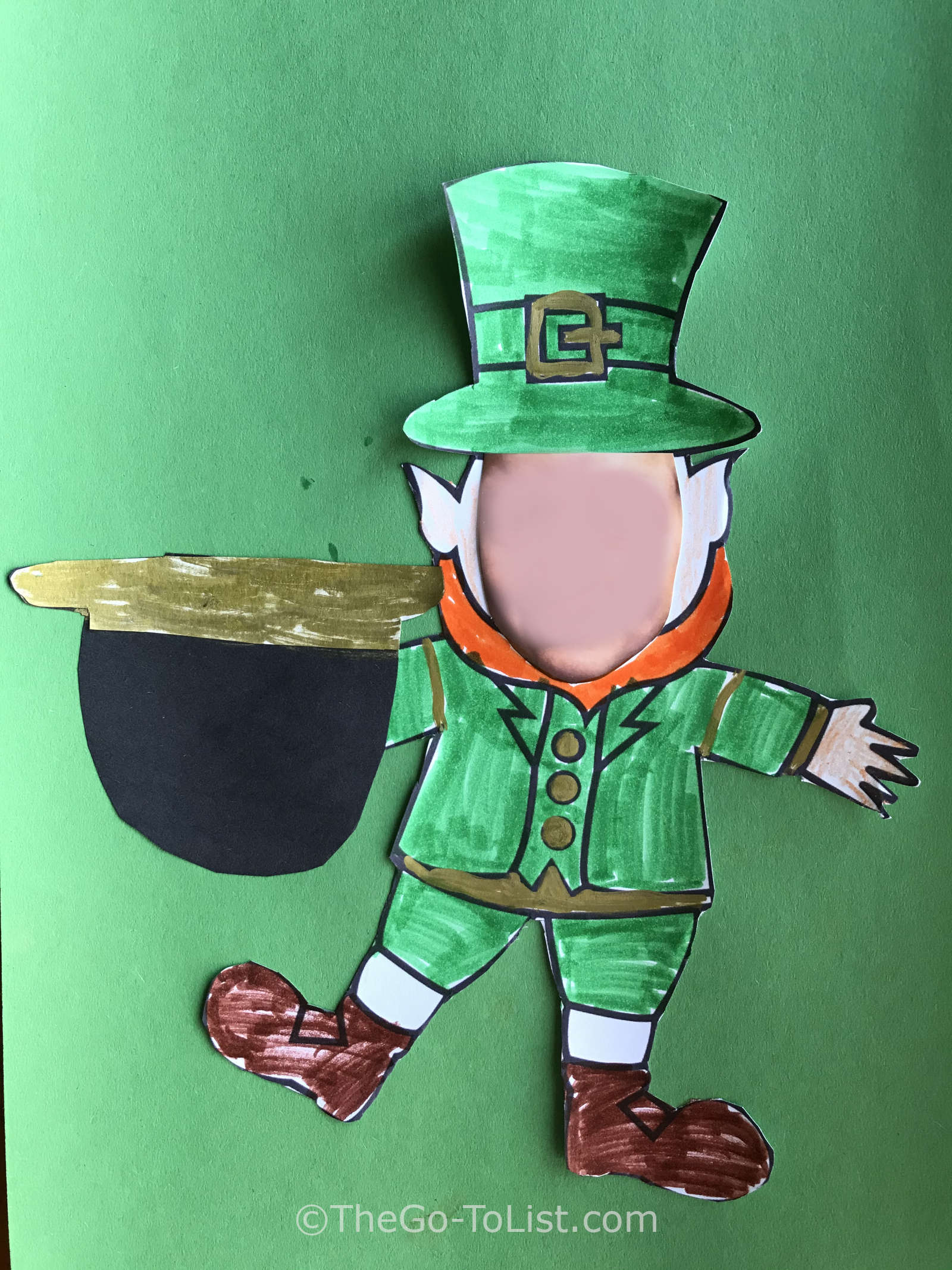 Personalized Leprechaun Craft Personalized Funny Face 