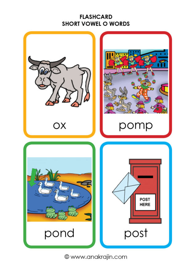 Phonics Flashcards Short Vowel O Words 10