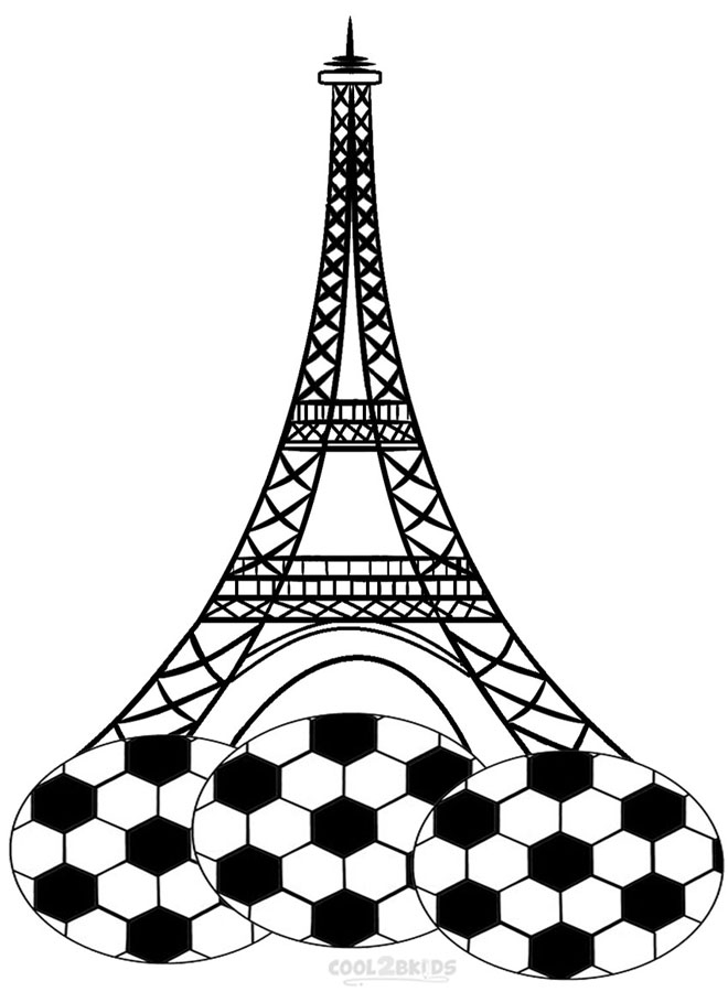 Printable Eiffel Tower Coloring Pages For Kids