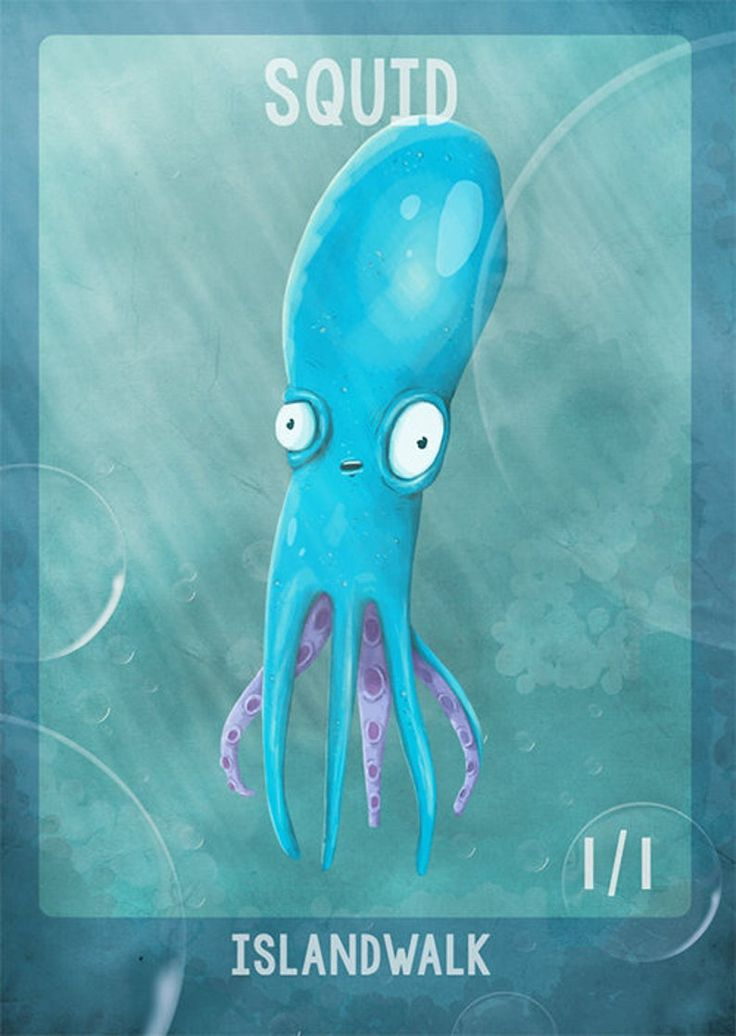 Squid Custom Token For Magic The Gathering MTG Etsy In 
