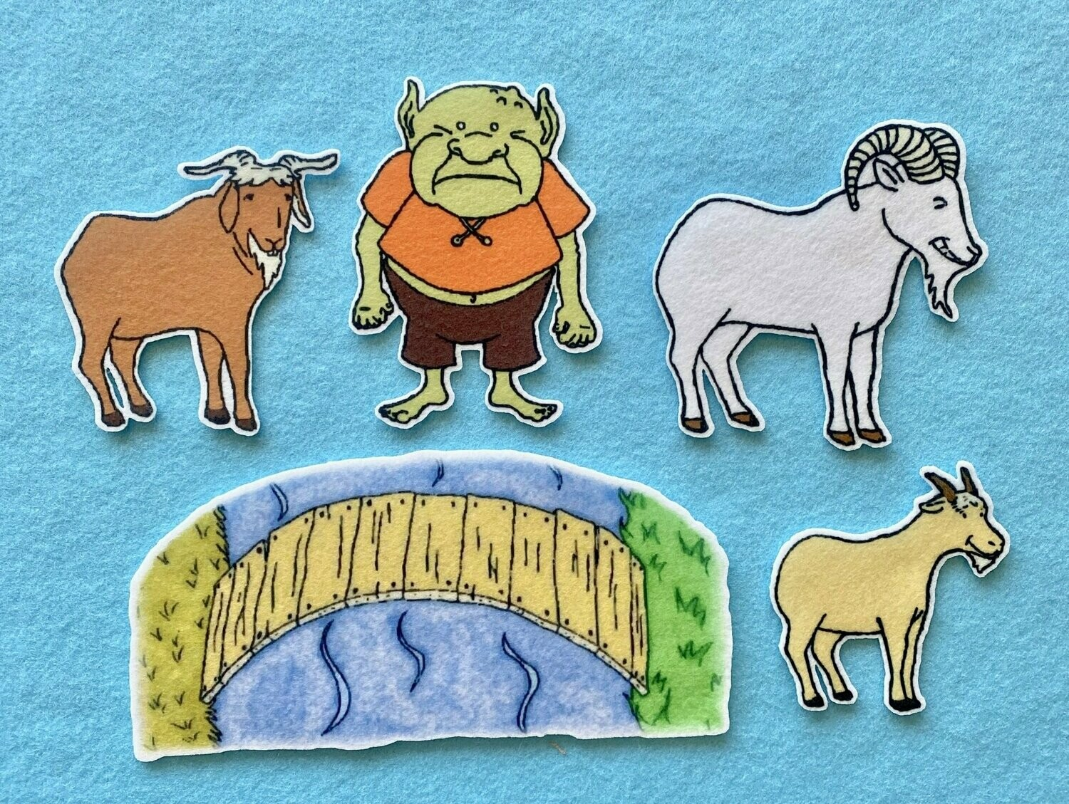 Three Billy Goats Gruff Story Printable FreePrintableTM