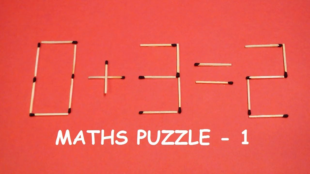 Try To SOLVE This Matchstick Puzzle Maths Puzzle 1 