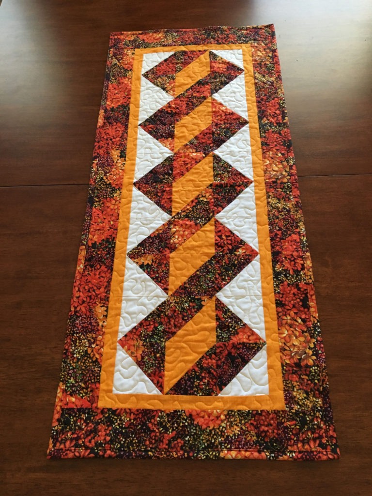 Twisted Pole Table Runner Created As A Gift To My Daughter 