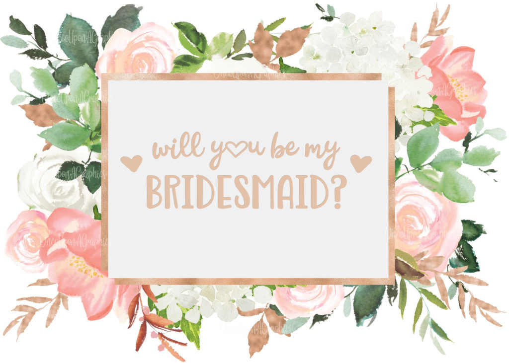 Will You Be My Bridesmaid Bridesmaid Proposal Printable