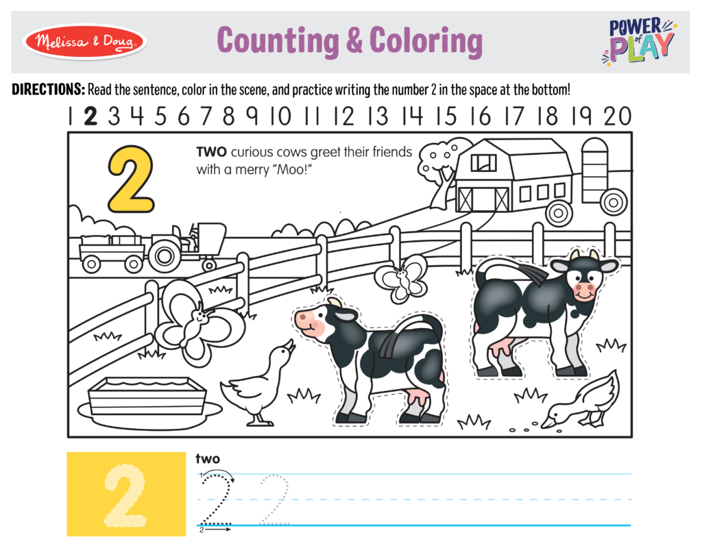 10 Fun Printables To Help Kids Practice Counting Coloring Reading And 