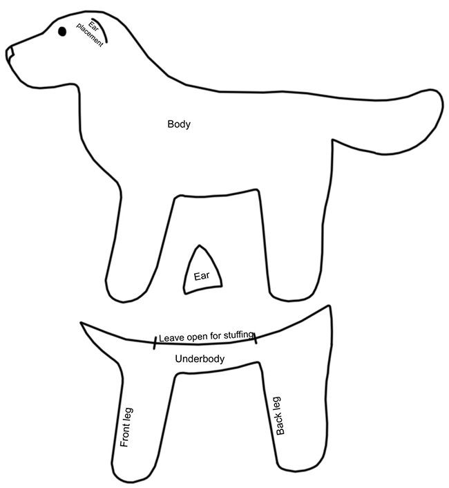 Animal Templates Free Premium Templates Dog Sewing Patterns Felt