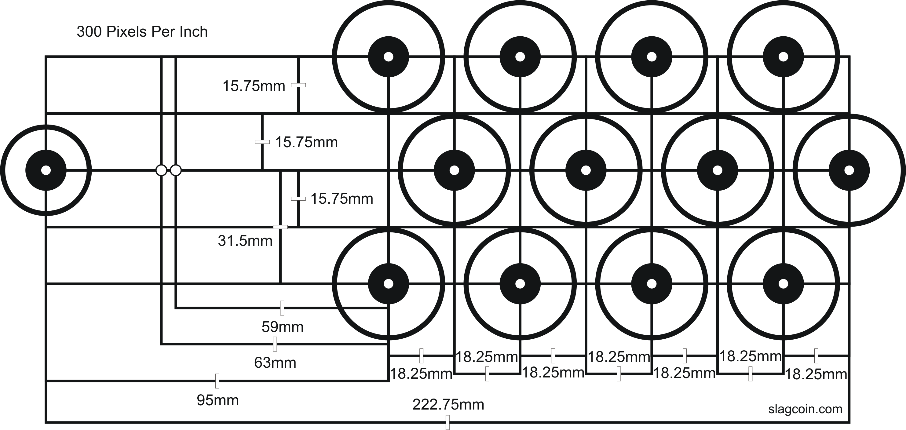 Arcade Button Layout Template