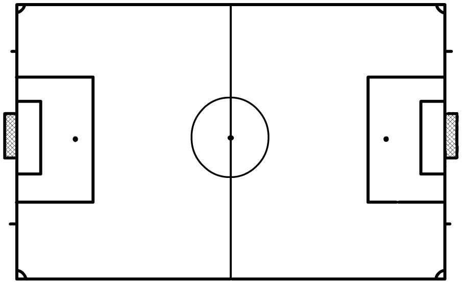 Blank Soccer Field Diagram Cliparts co