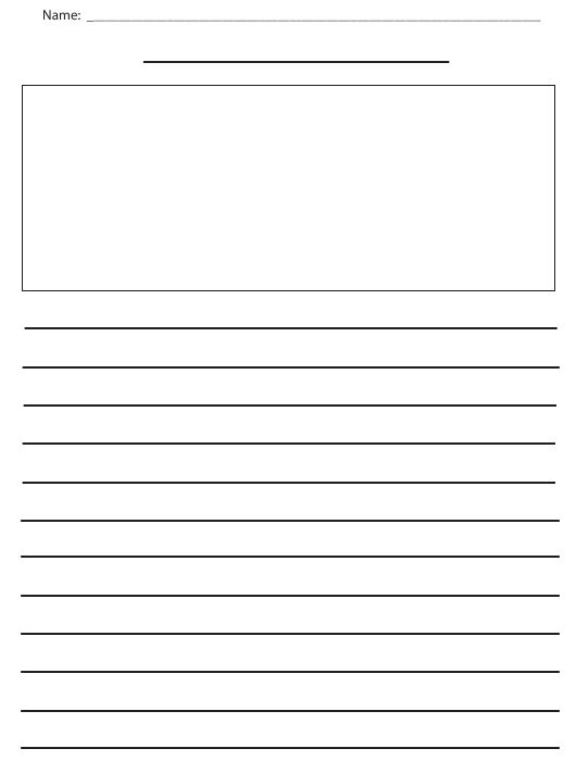 Free Printable Lined Paper With Picture Box FreePrintableTM