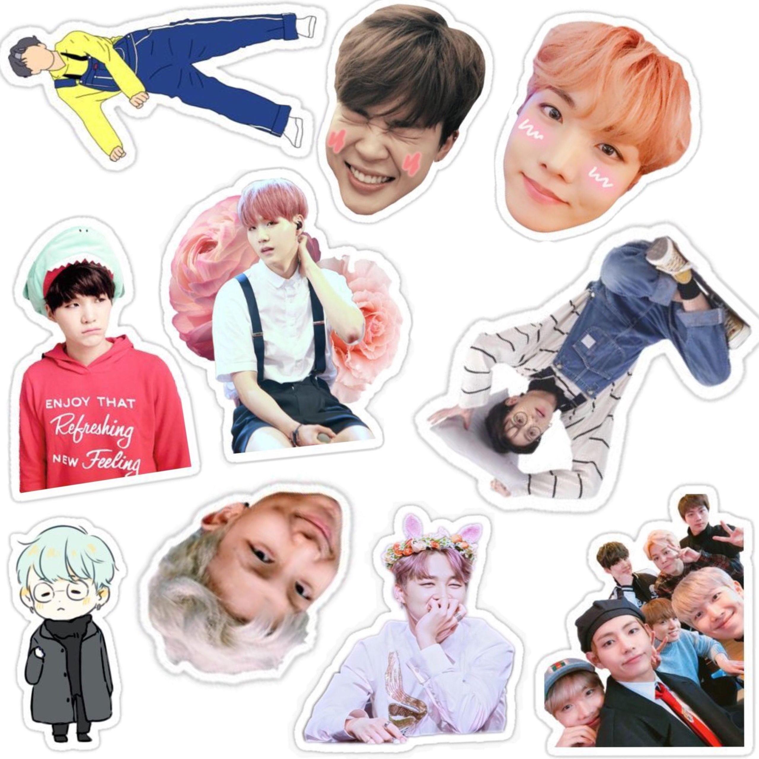 BTS Stickers Printable Pegatinas Bonitas Pegatinas 