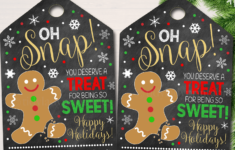 Christmas Cookie Gift Tag Sweet Treat Holiday Bakery