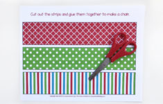 Christmas Countdown Chain Free Printable The Art Kit