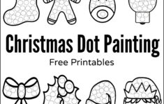 Christmas Dot Painting Free Printables The Resourceful