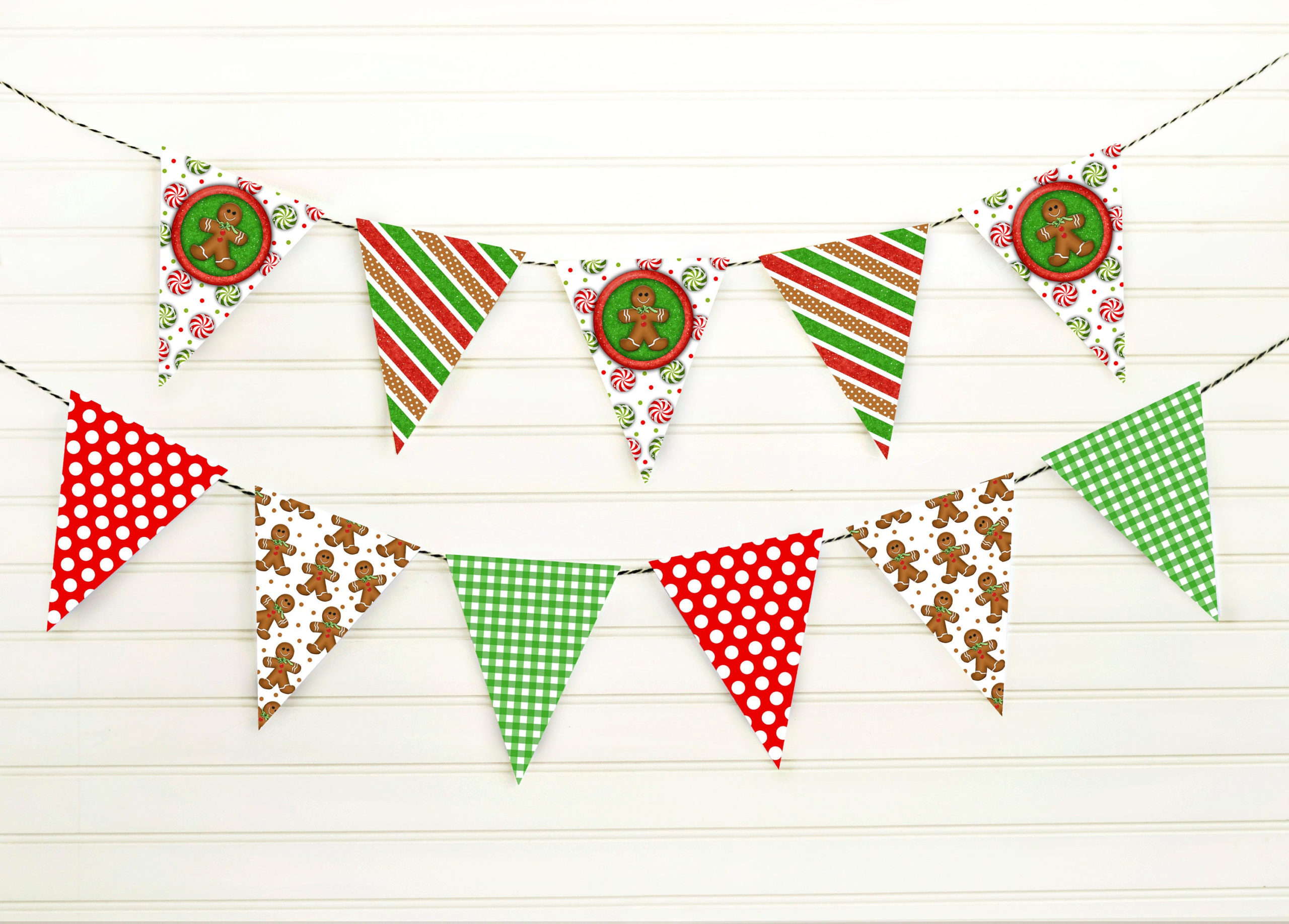 Christmas Garland Printable MollyMooCrafts Free