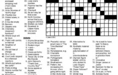 Crossword Puzzle Printable High School Printable Crossword Puzzles