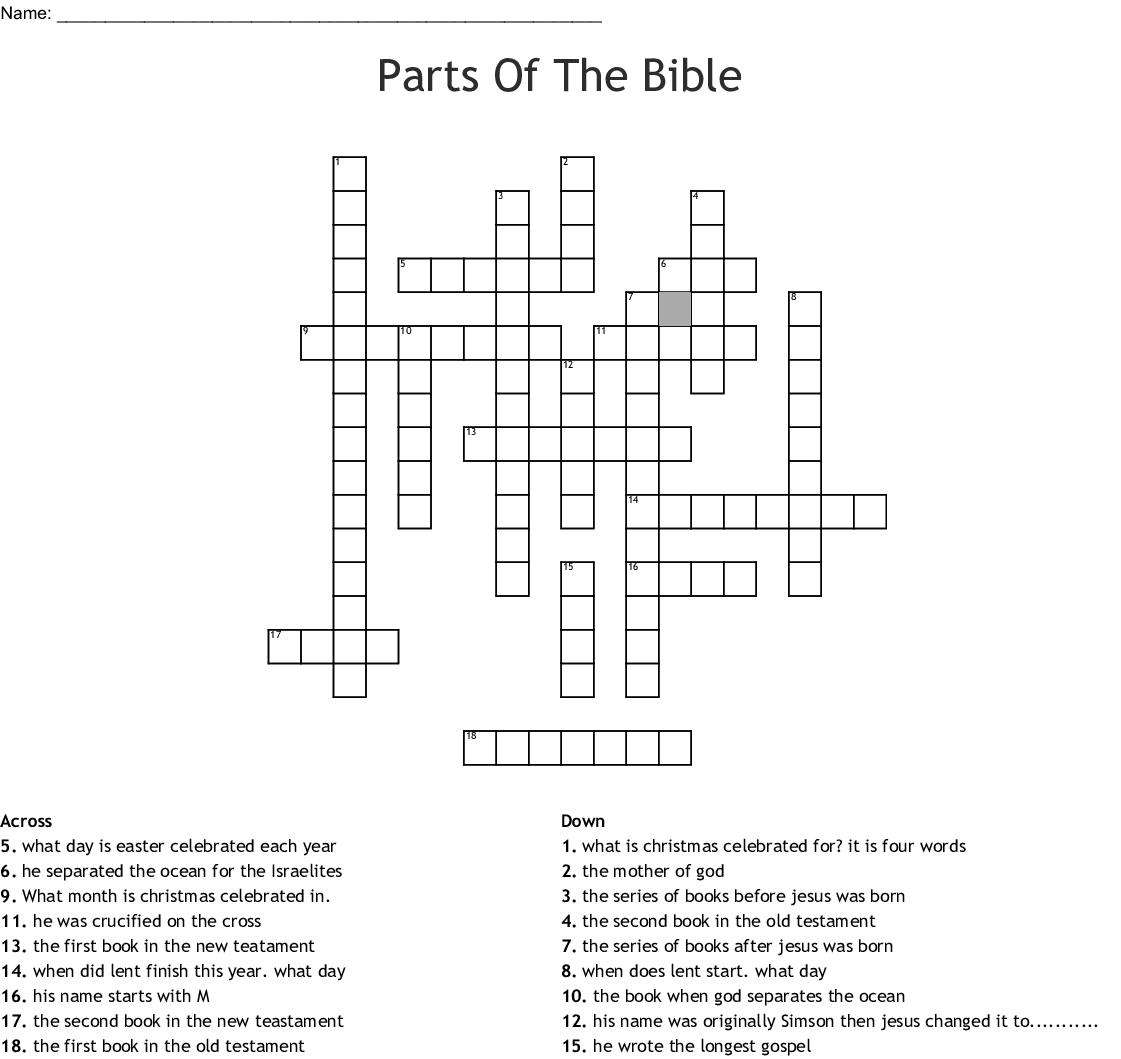 First Five Books Of The Bible Crossword Rumahhijabaqila