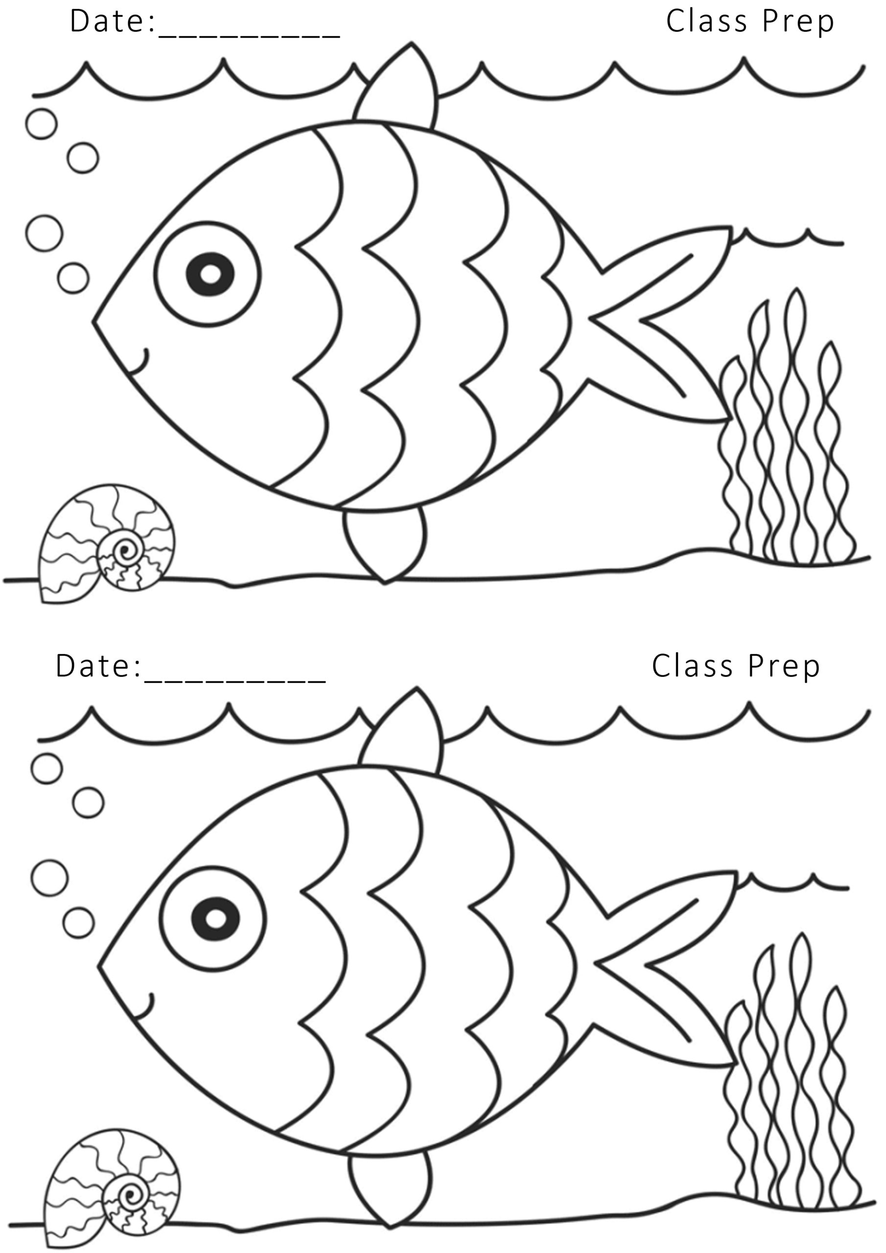 Fish Coloring Worksheets Printable Worksheets And 