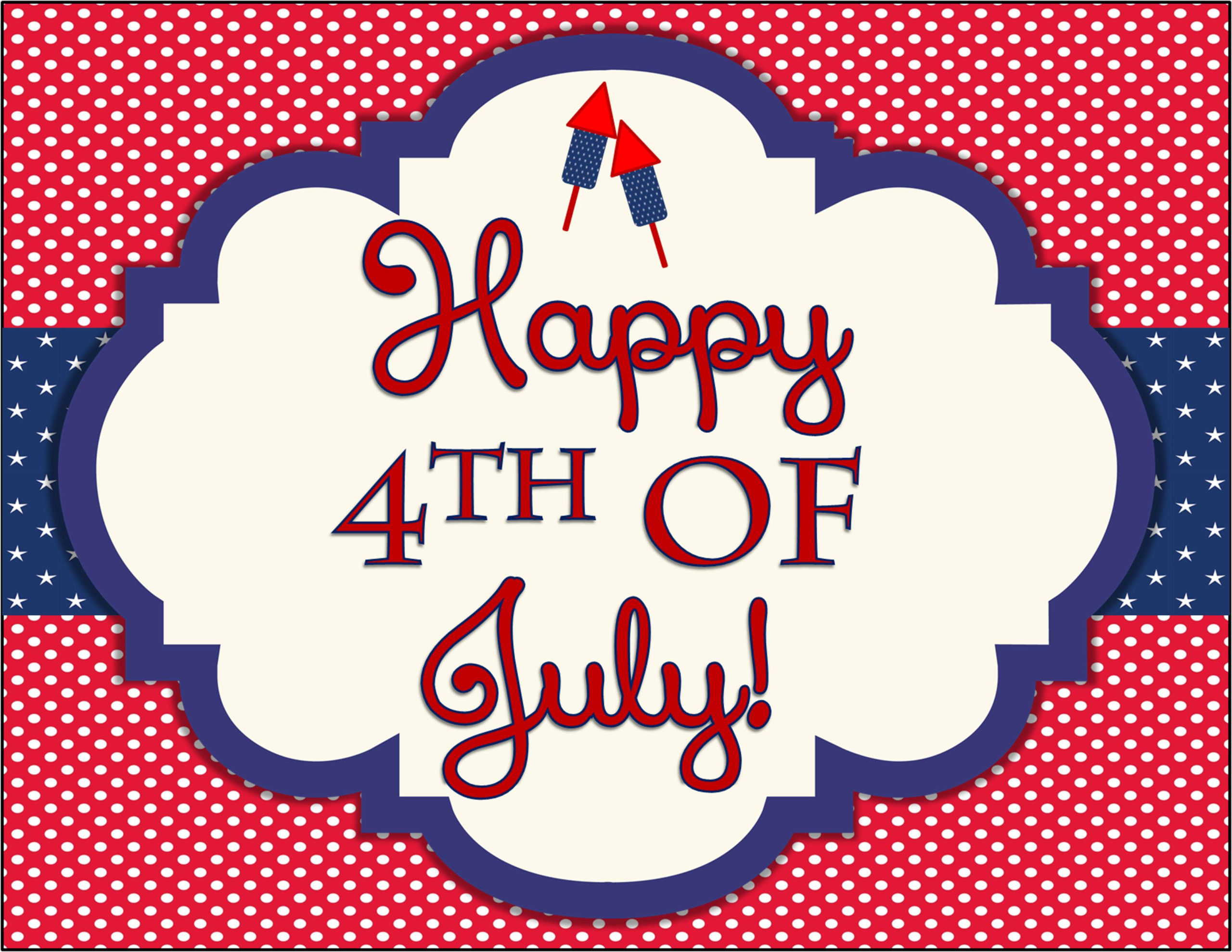 FREE 4th Of July Party Printables By Designs By 