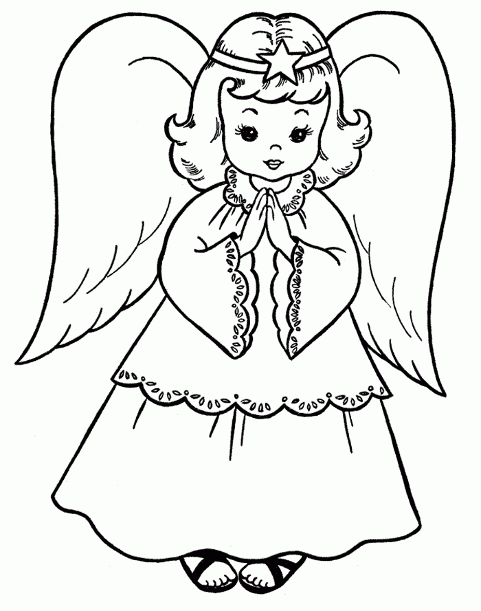 Free Printable Angel Coloring Pages For Kids