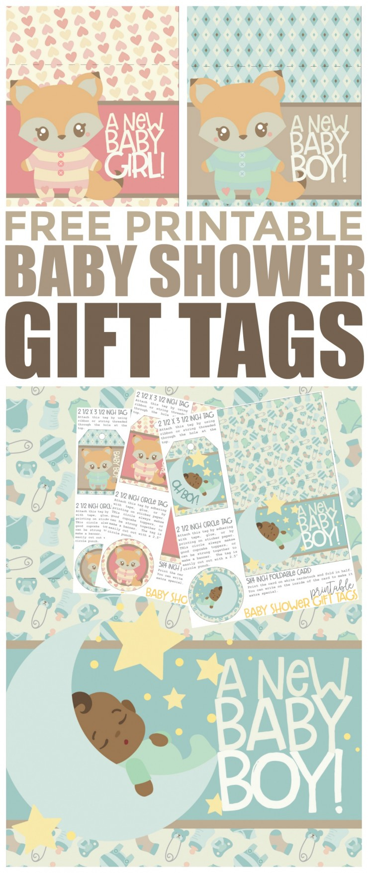 Free Printable Baby Shower Gift Tags Frugal Mom Eh 