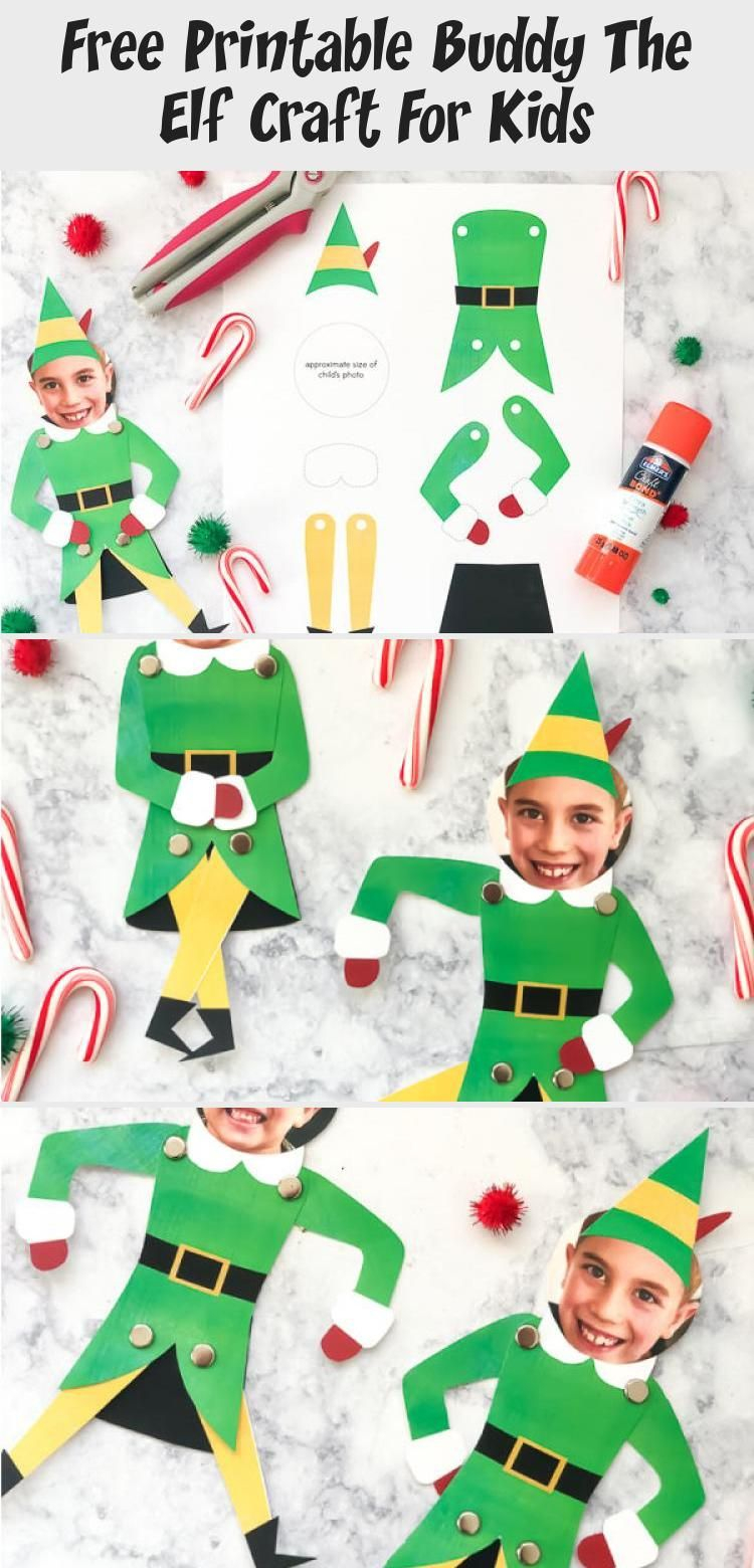 Free Printable Buddy The Elf Craft For Kids Crafts For