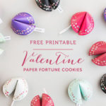 Free Printable Valentine Paper Fortune Cookies Valentine