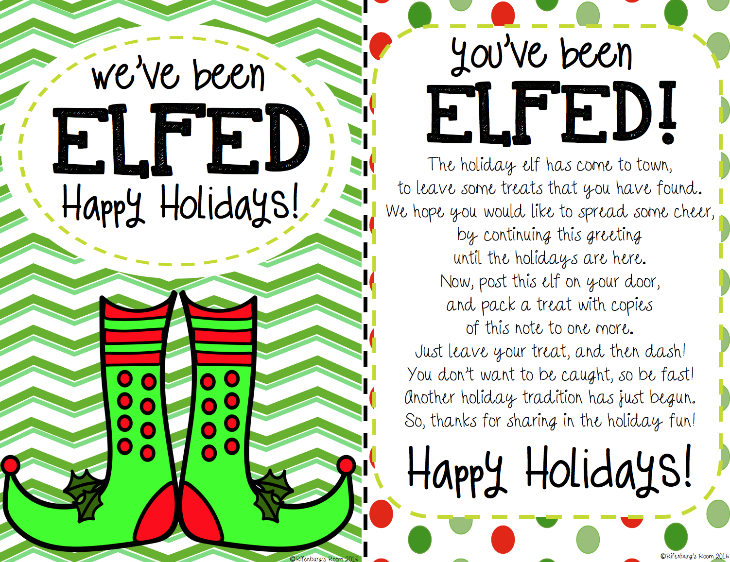 FREE UNTIL DEC 1st You ve Been Elfed Christmas Version 