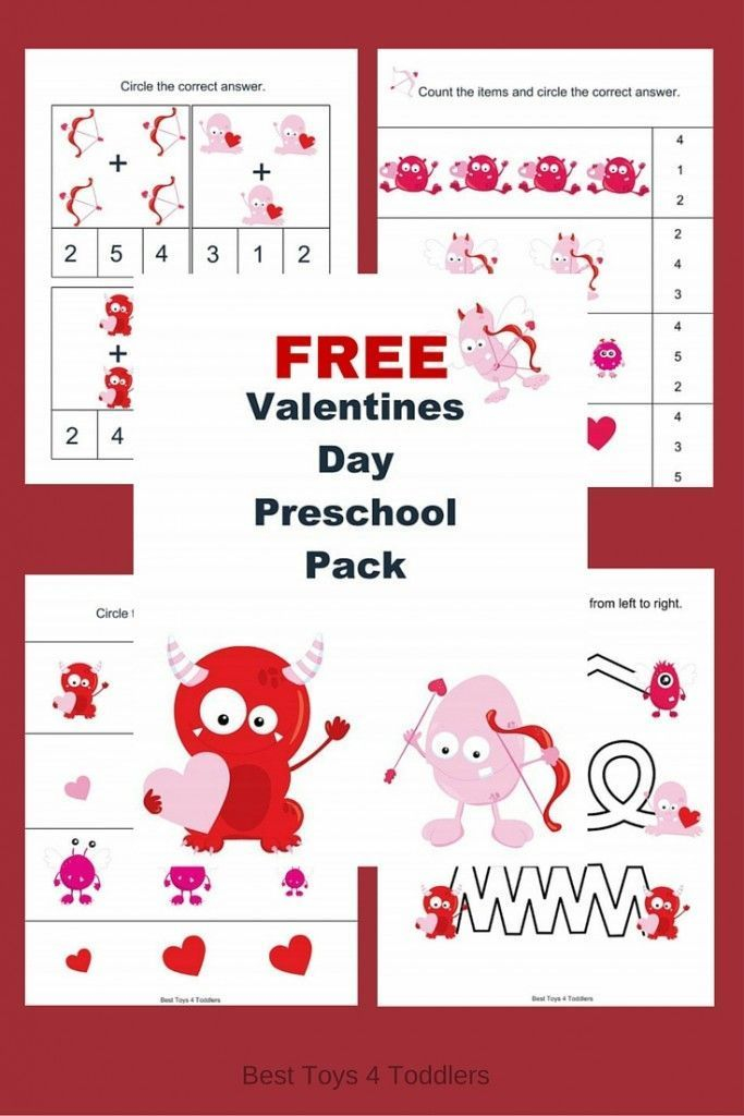 Free Valentine Day Printable Pack For Preschoolers Best Toys 4 