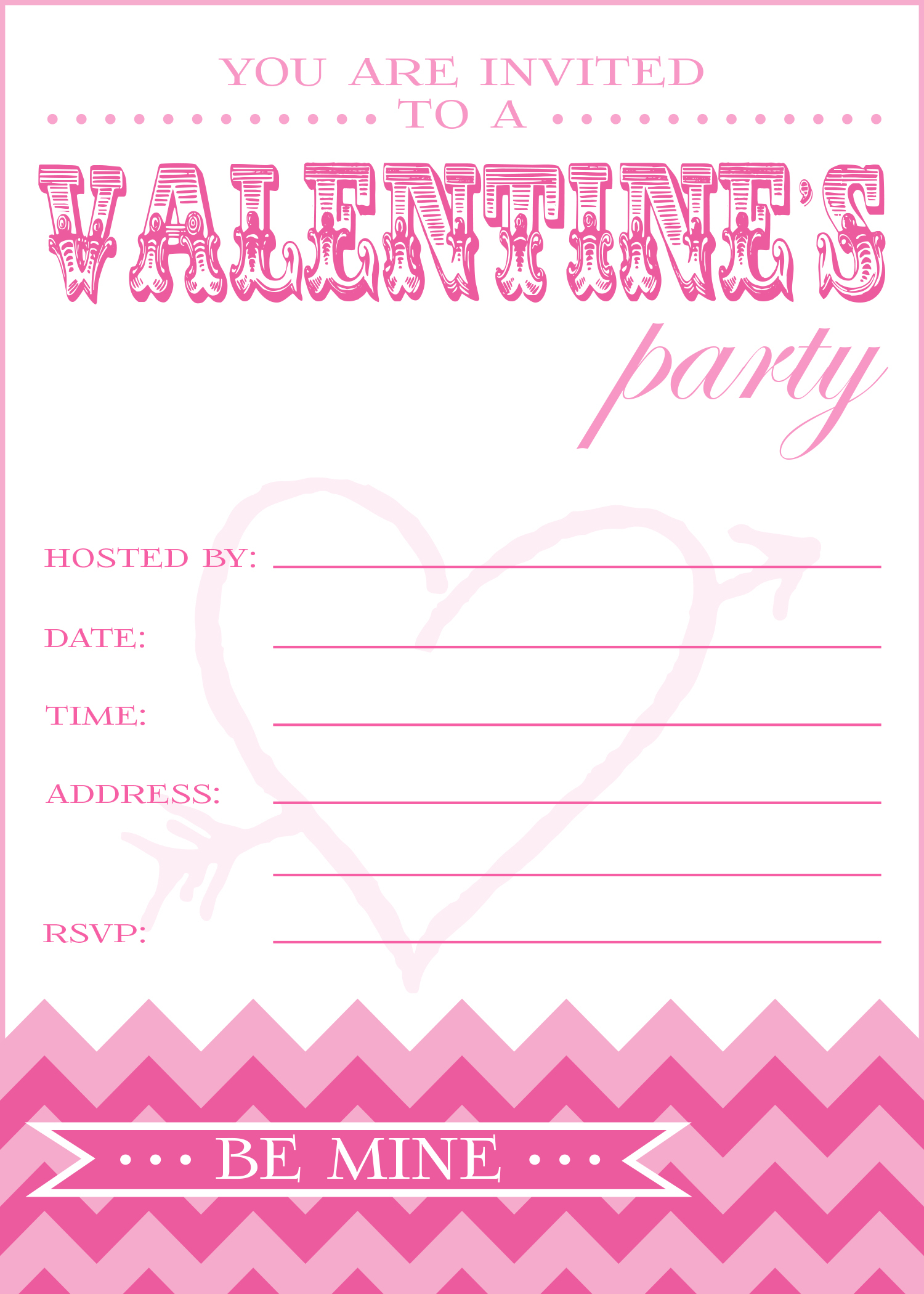 FREE Valentine s Day Party Printables From Pick Print Party Catch My 