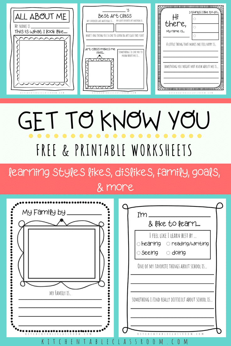 Get To Know You Worksheets Get To Know You Questions For 