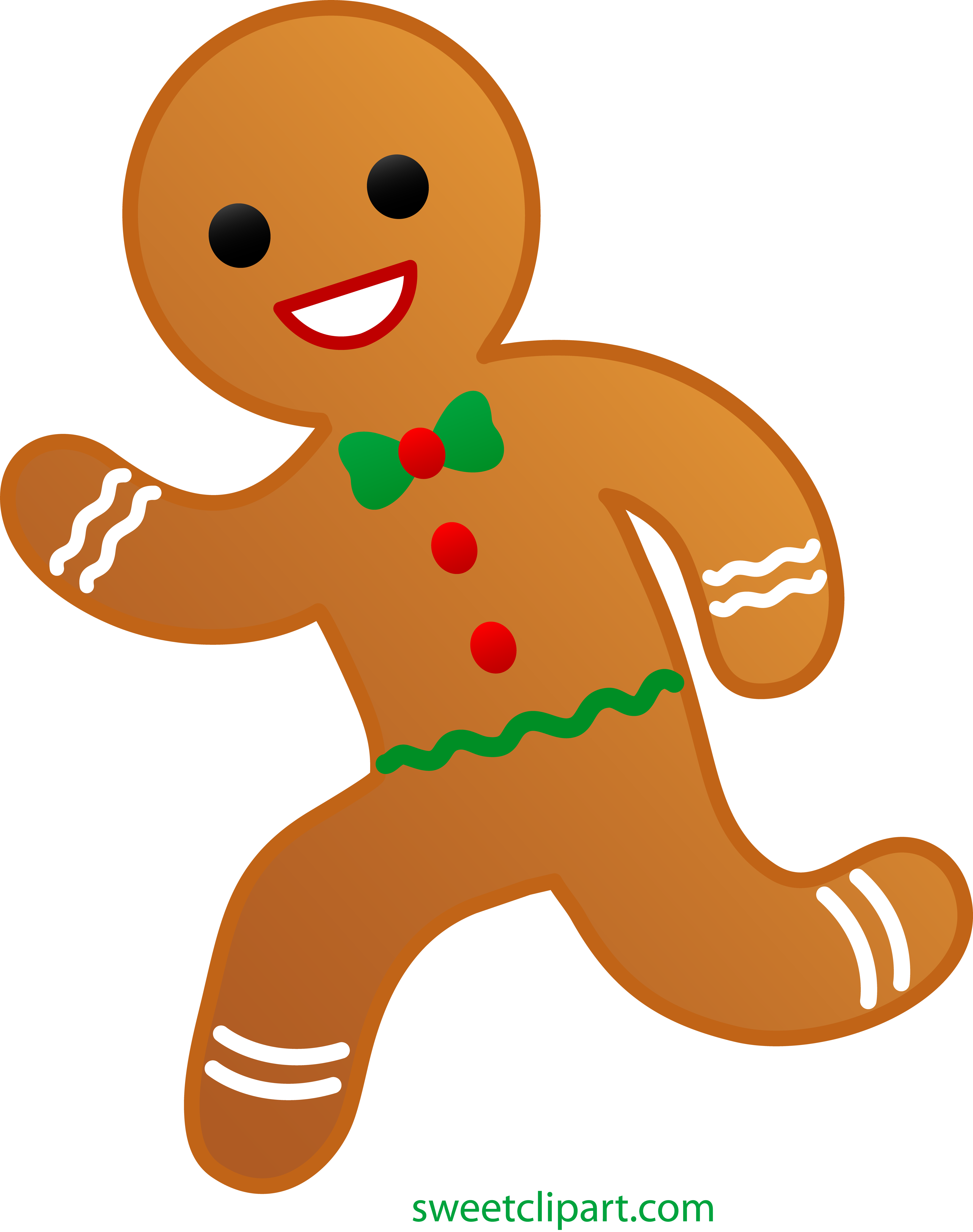 Gingerbread Man Running Clip Art Sweet Clip Art Christmas Images 