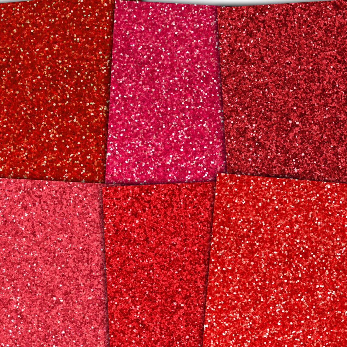 Glitter Digital Paper Red Glitter Printable Paper Digital Etsy